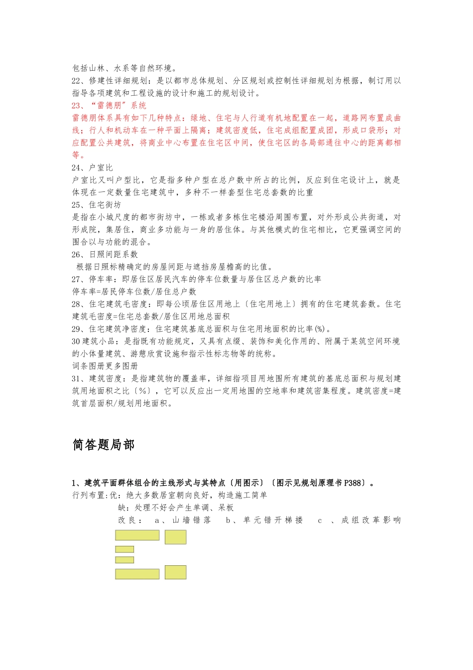 2025年城市规划原理考试题库完整_第2页