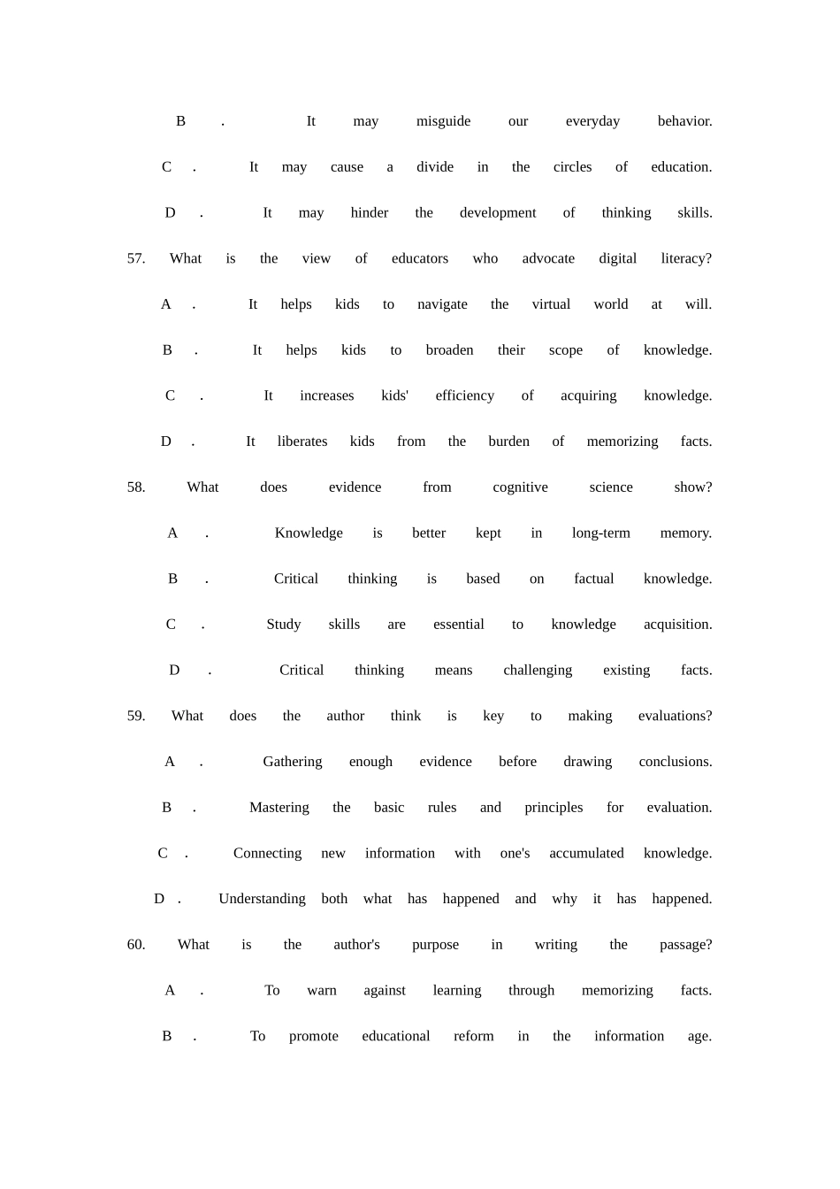 2025年六级阅读理解_第3页