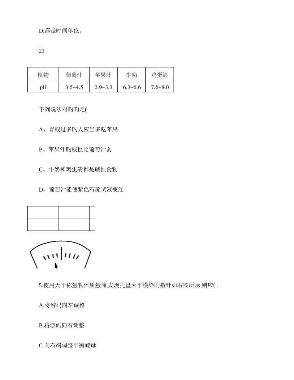 2025年七年级科学竞赛试题_第2页