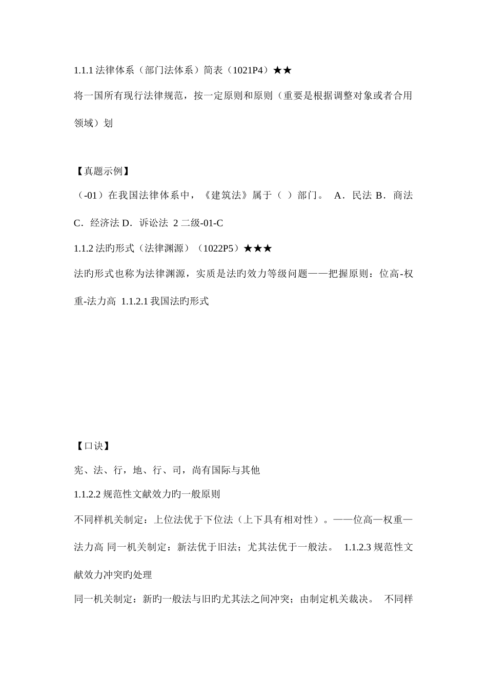 2025年二级建造师建设工程法规及相关知识重点笔记_第2页