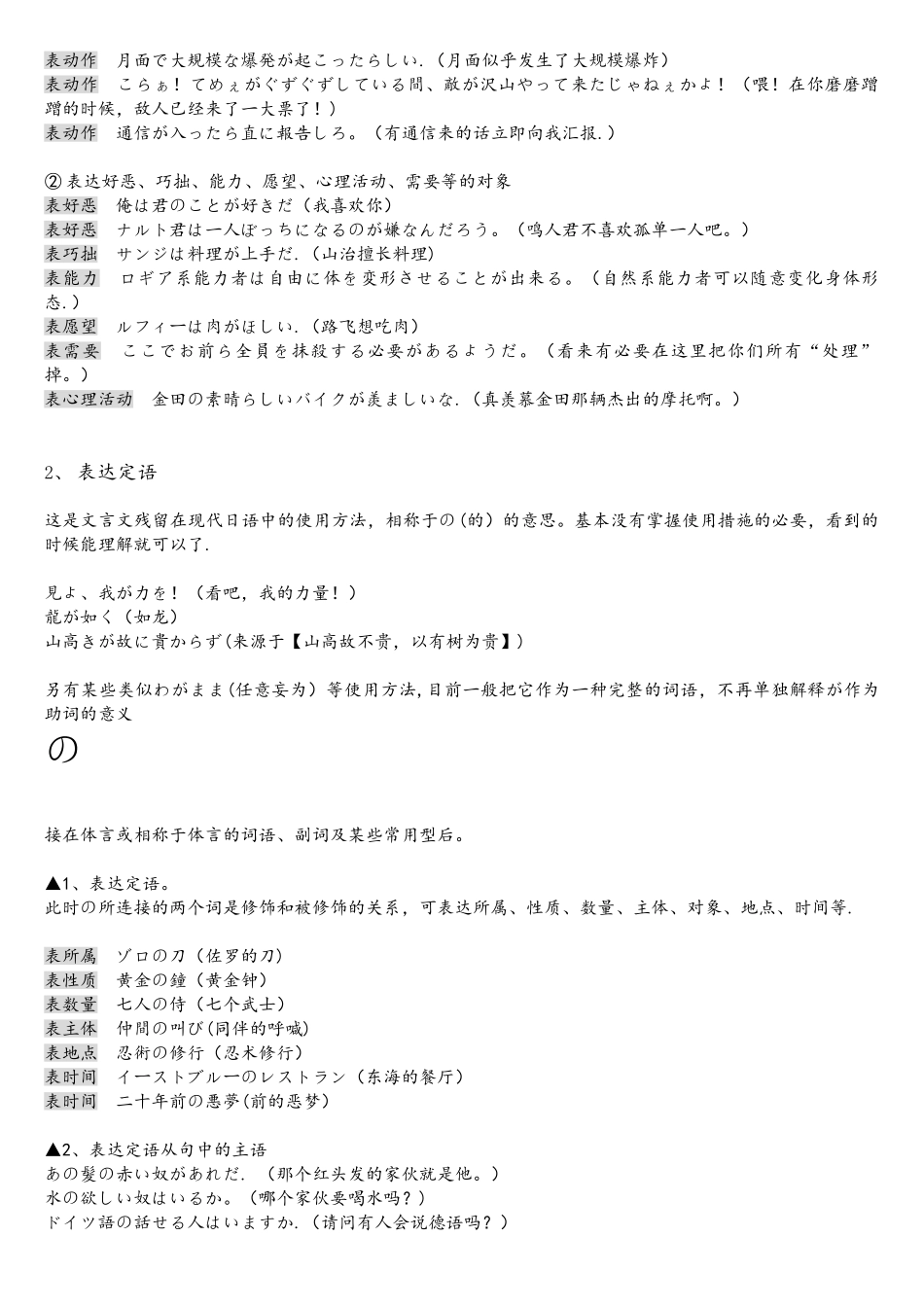 2025年详细整理版日语助词的分类和用法归纳_第3页