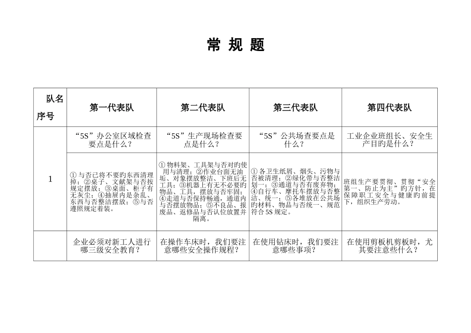 2025年五S知识竞赛题_第3页