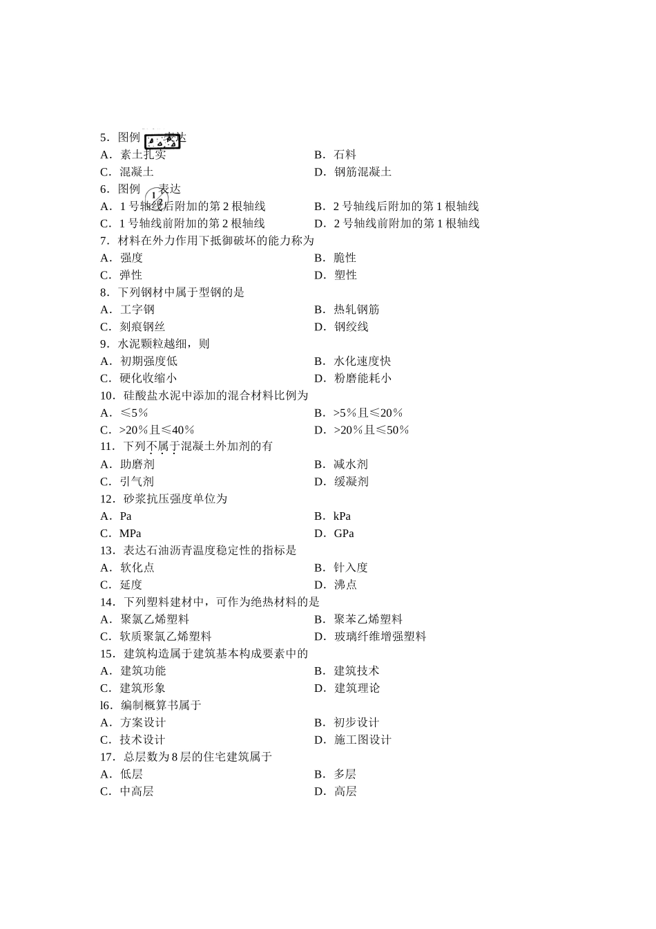 2025年全国4月高等教育自学考试建筑工程概论试题课程代码_第3页