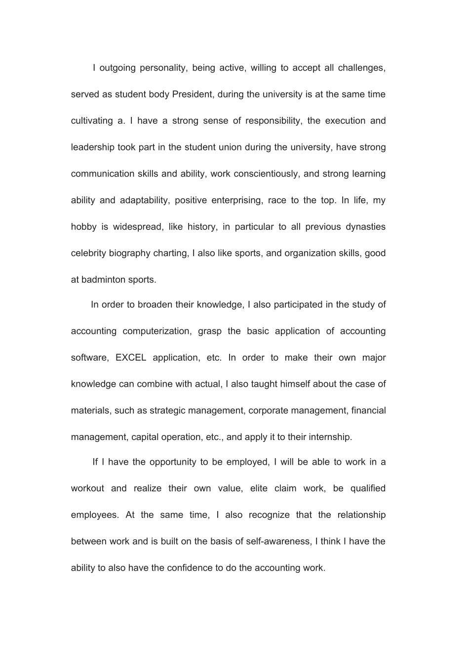 2025年会计面试英文版自我介绍范文_第2页