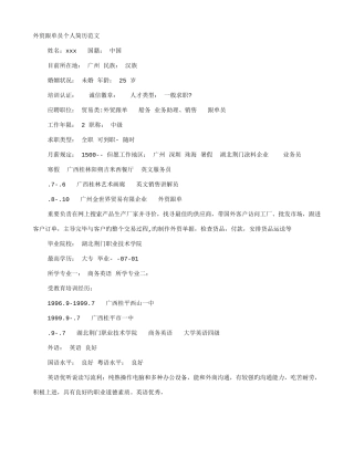 2025年外贸跟单员自荐信