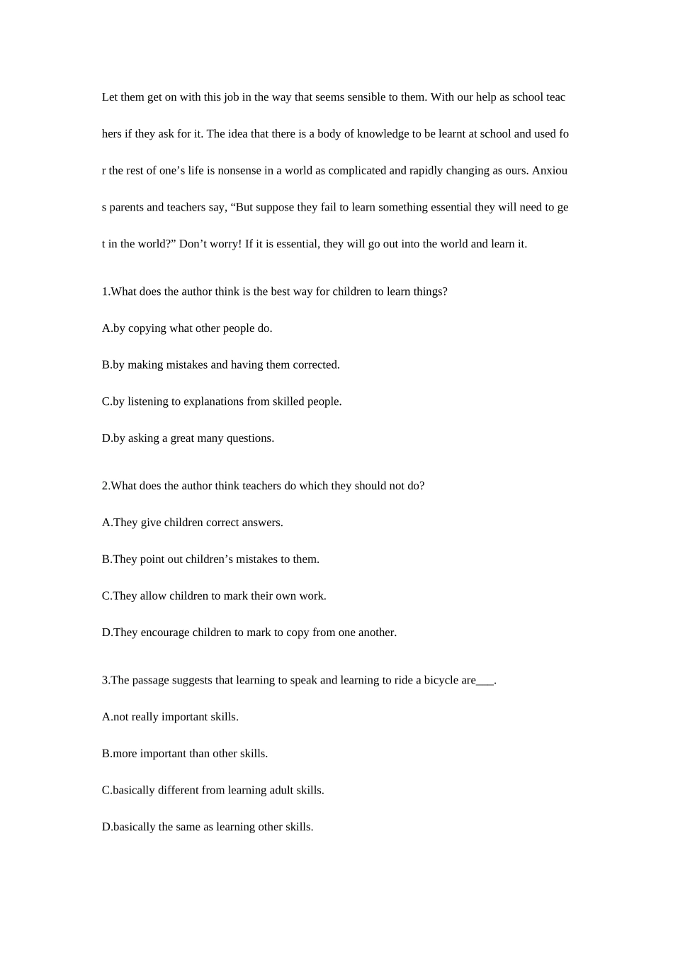 2025年六级考试标准阅读60篇_第2页