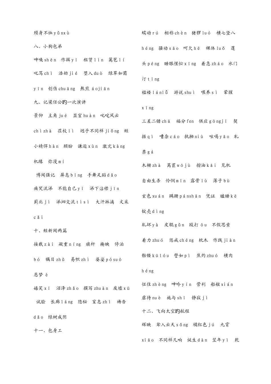 2025年单招考试备考资料之字音字形整理_第2页