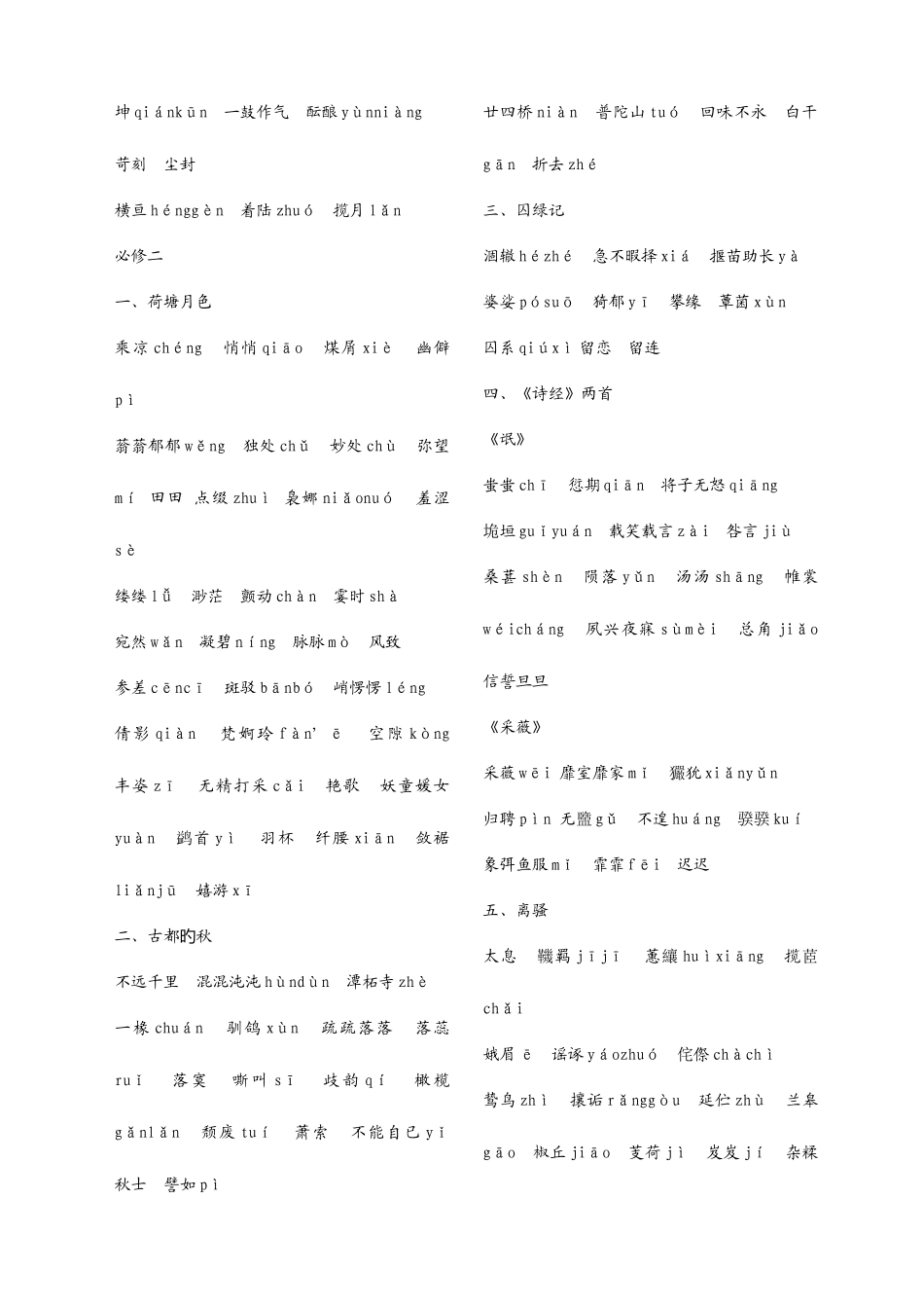 2025年单招考试备考资料之字音字形整理_第3页
