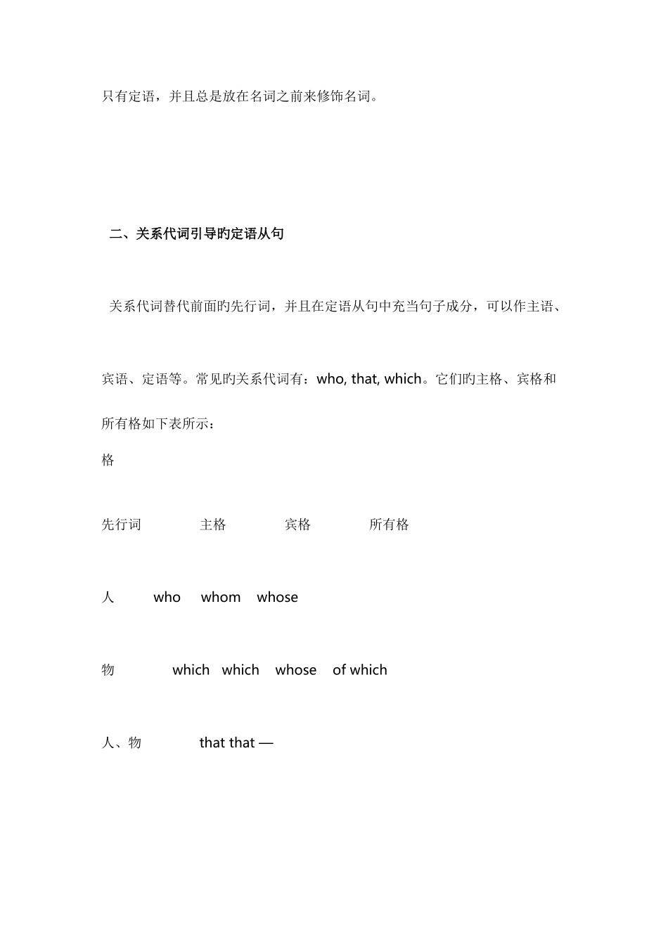 2025年中考定语从句知识点详细_第2页