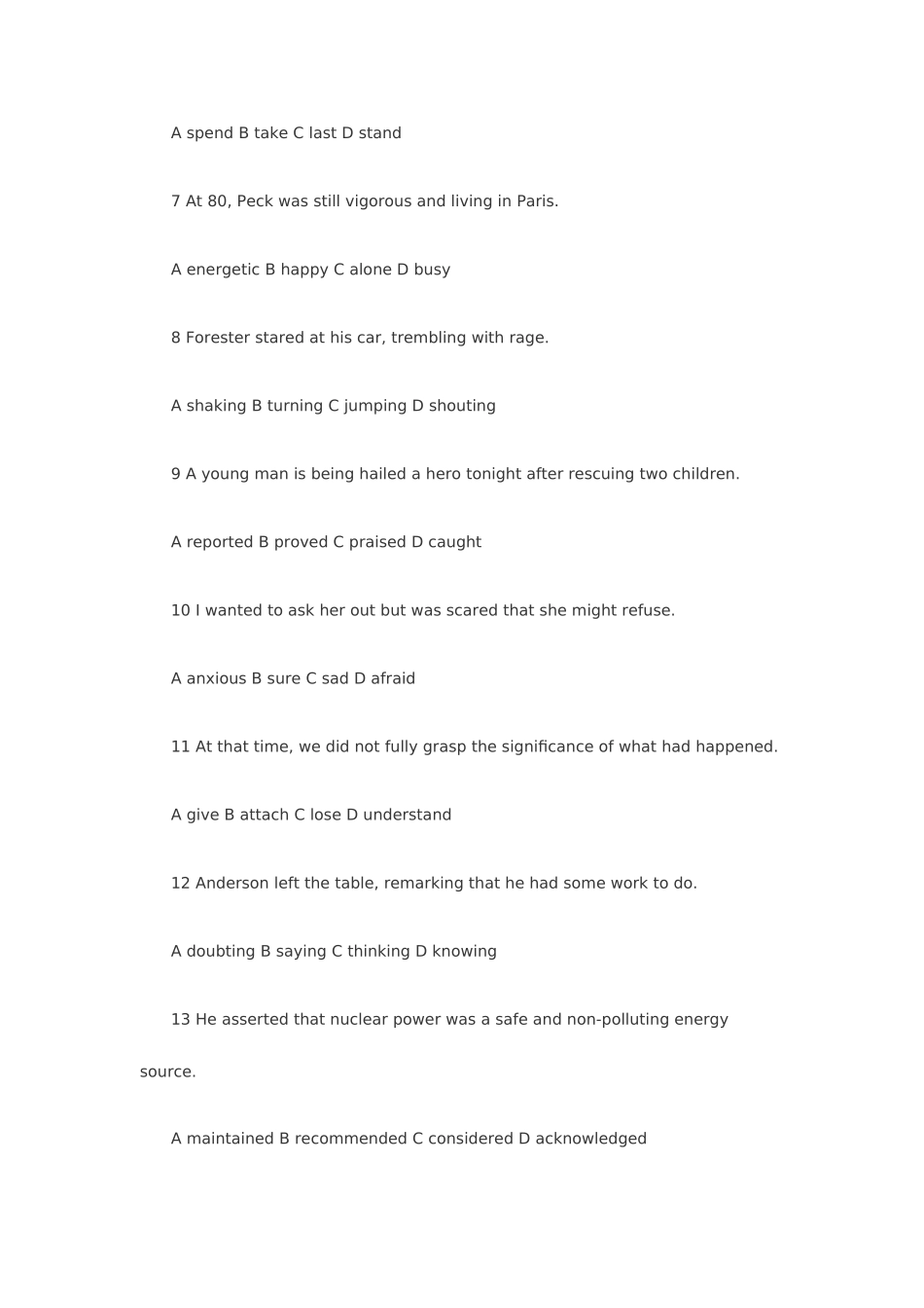 2025年住院医师规范化培训英语试题_第2页