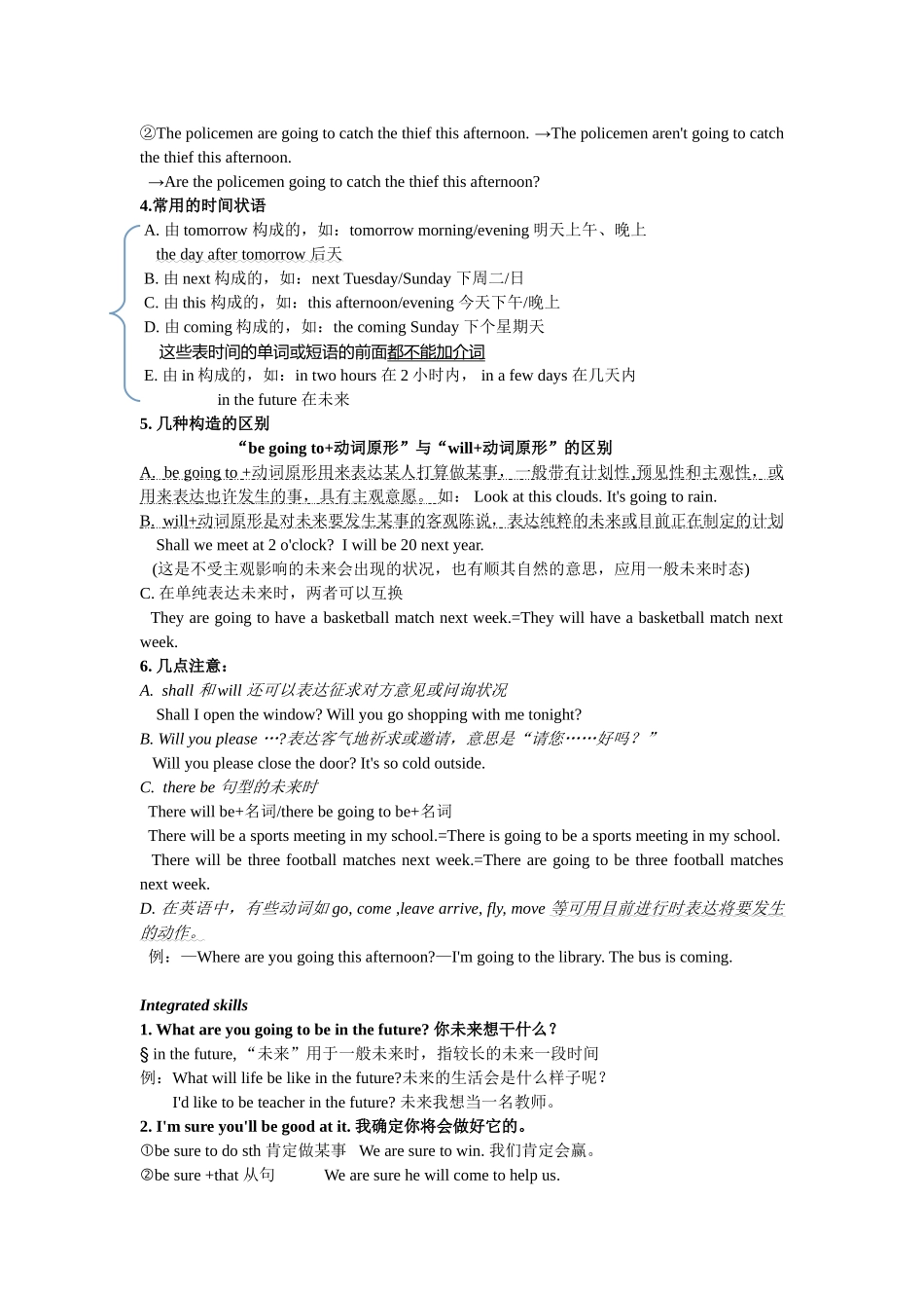 2025年牛津译林版7BUnit2知识点总结与练习_第3页