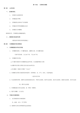 2025年初中生物知识点带图全