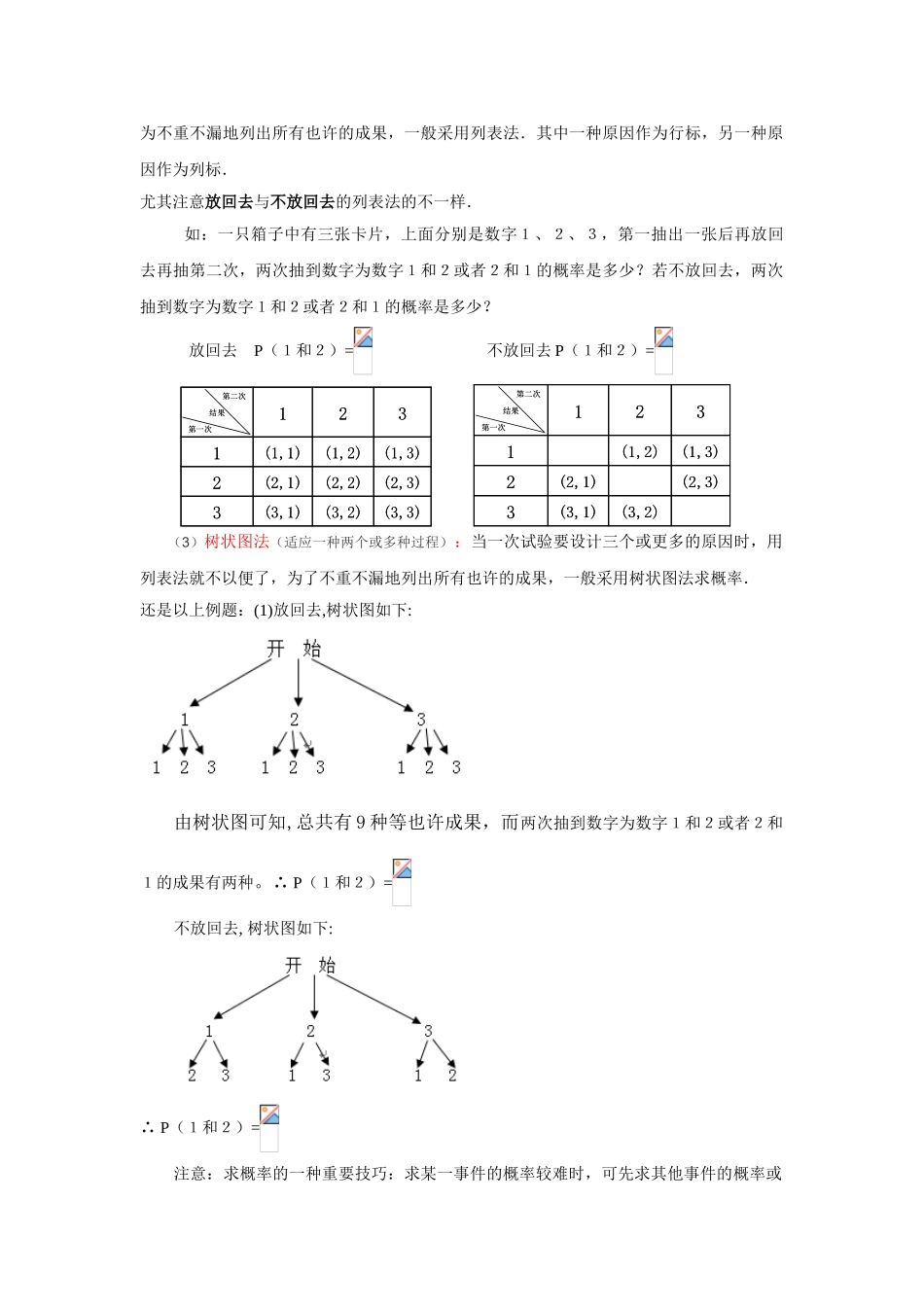 2025年初中概率初步知识点归纳_第2页