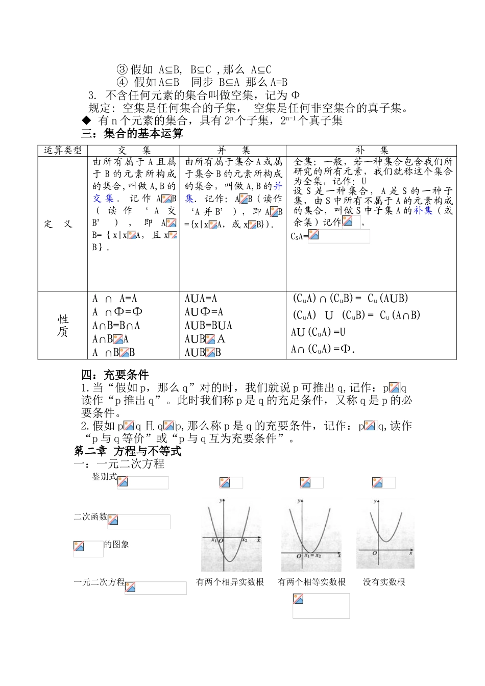 2025年中专数学第一册完整知识点_第2页