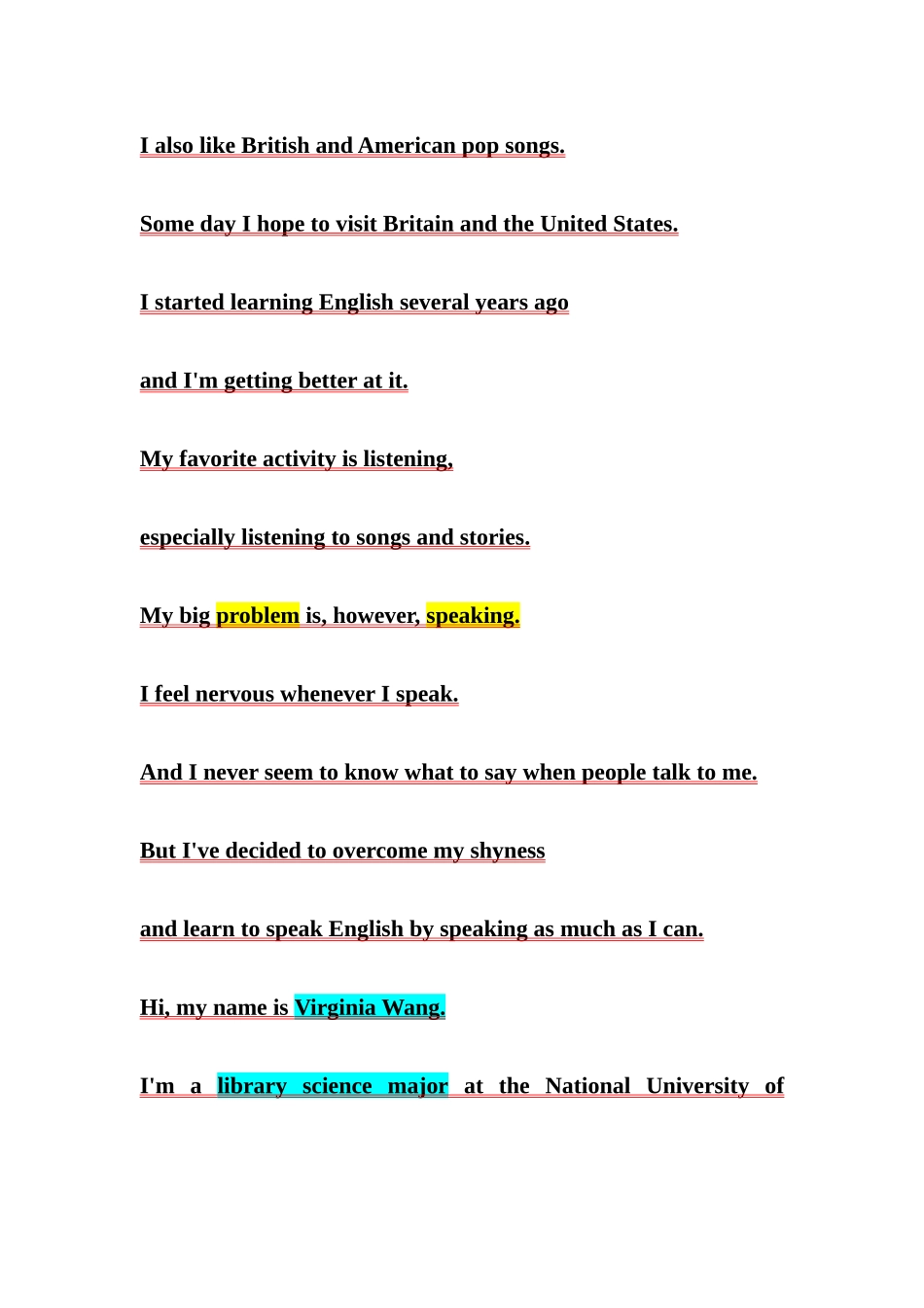 2025年云南大学旅游文化学院大一上英语期末听说和综合课程考试内容_第2页