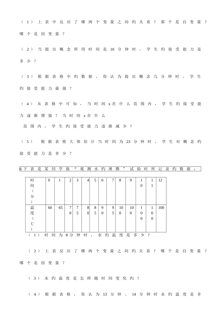 2025年变量之间的关系知识点及常见题型_第3页