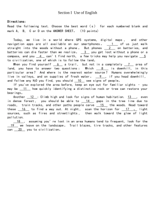 2025年完整考研英语一真题及参考答案