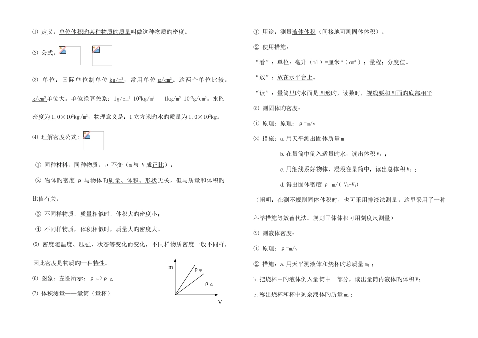 2025年八年级物理下册知识点梳理_第2页