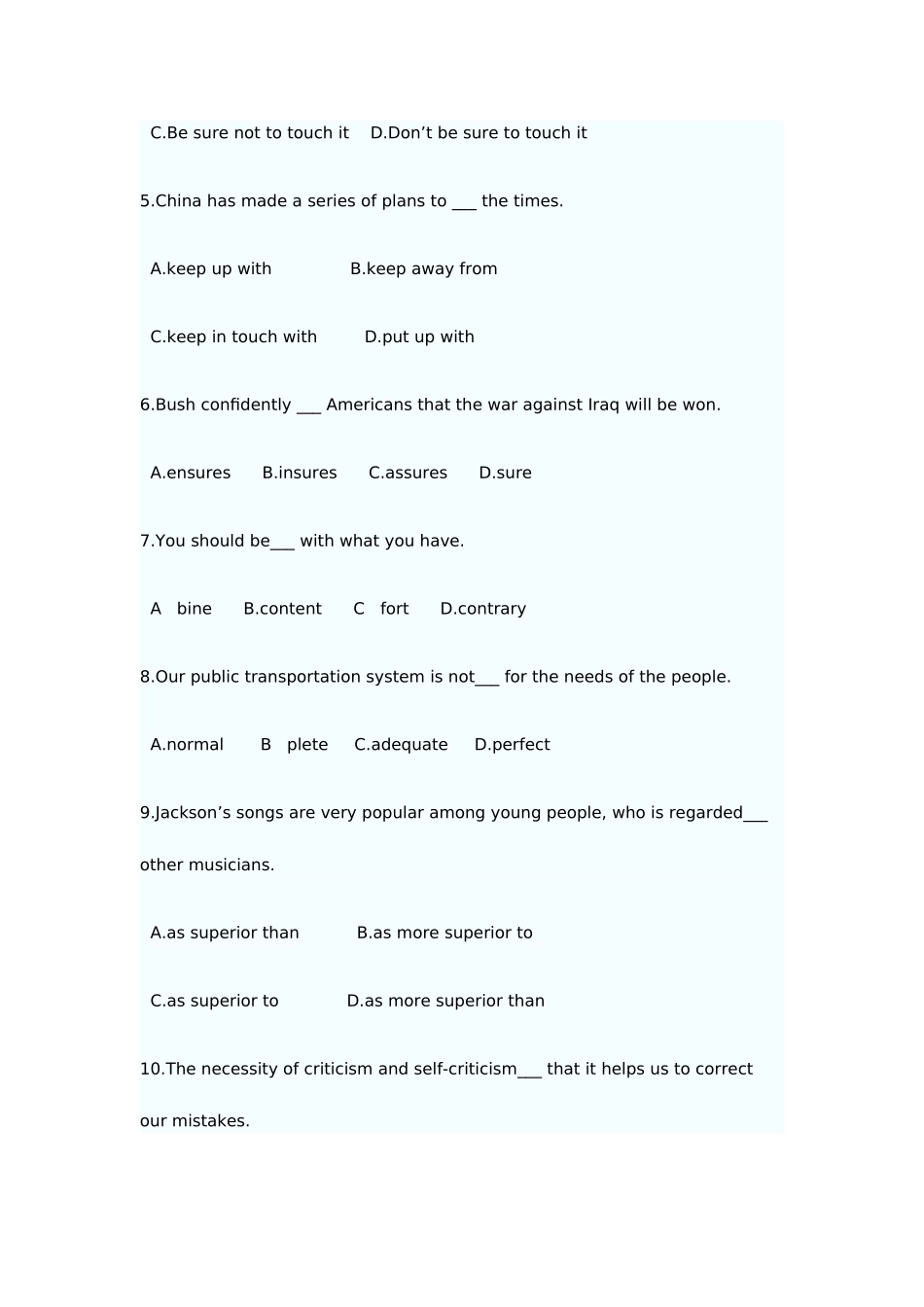 2025年云南专升本英语模拟试题及答案解读_第2页