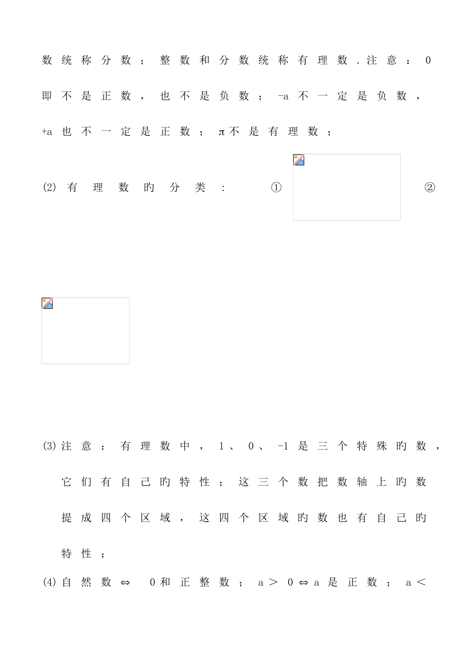2025年初一数学上册知识点总结及练习_第2页