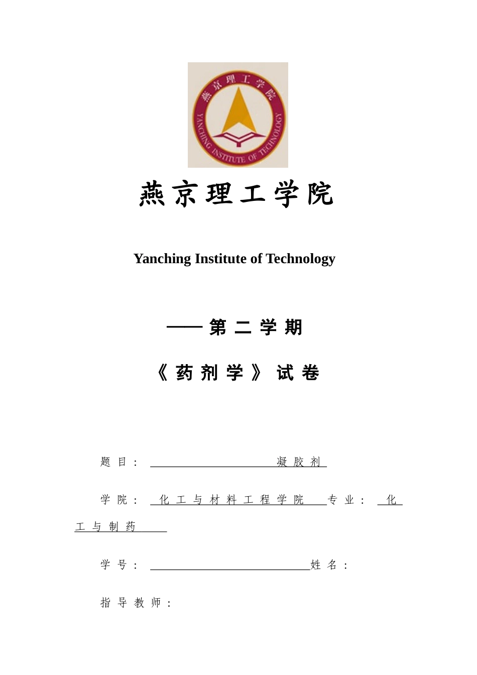 2025年凝胶剂大作业_第1页