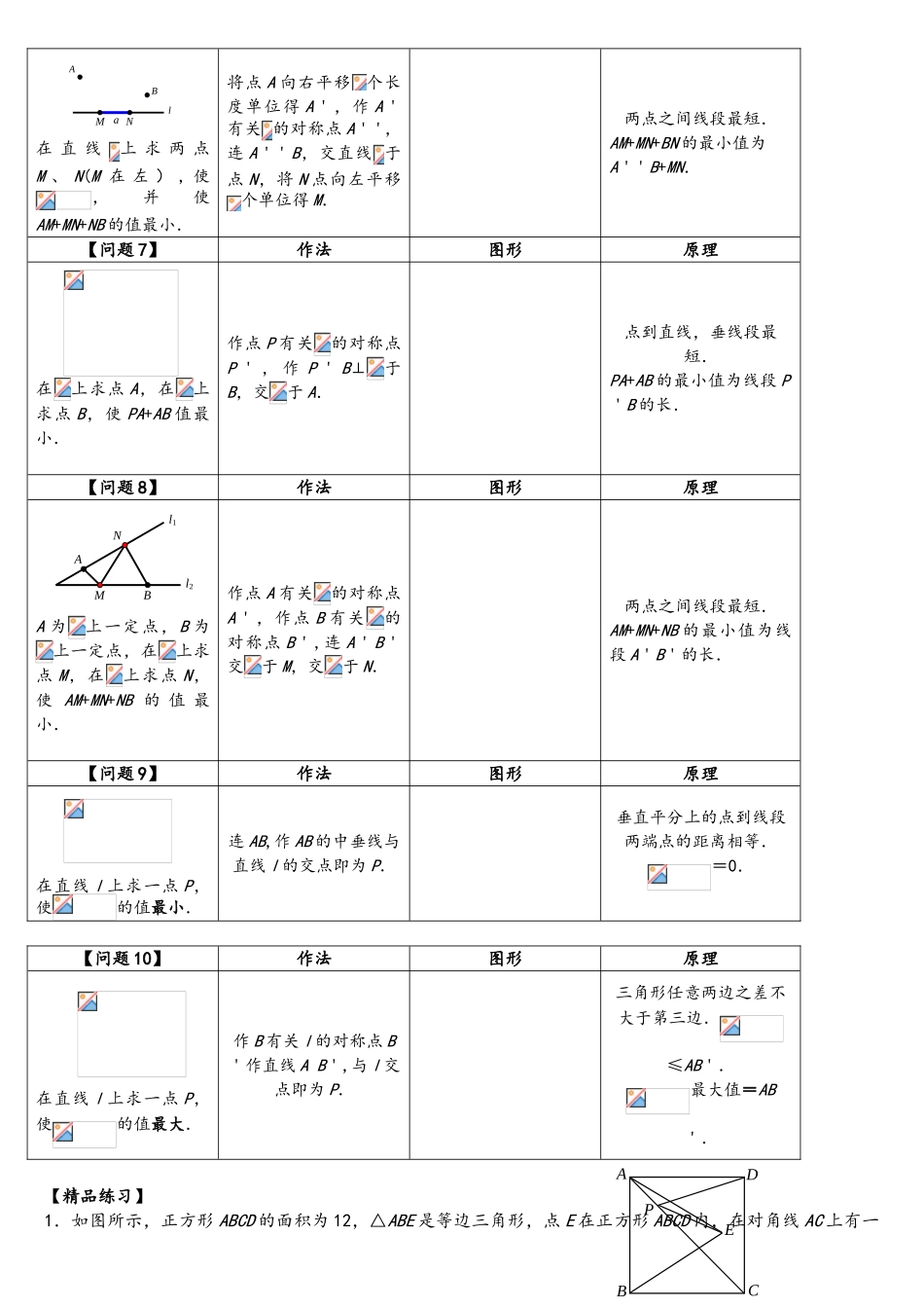 2025年初二最短路径问题归纳_第2页