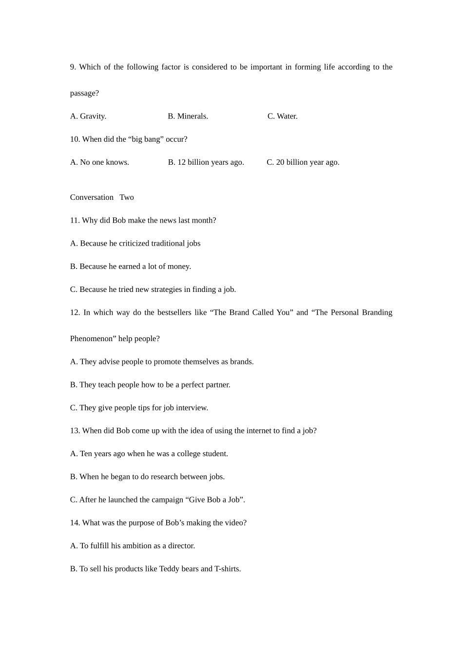 2025年大学生英语竞赛NECCS历年真题含完整答案_第3页