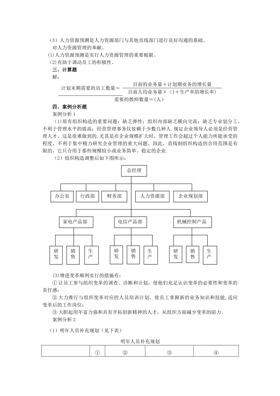 2025年二级企业人力资源管理师指南简答题答案_第2页