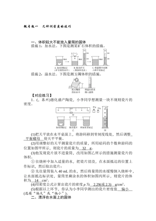2025年中考物理考点突破复习检测