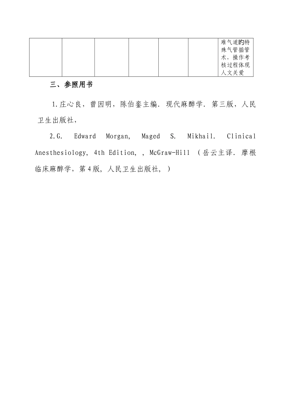 2025年上海市住院医师规范化培训结业综合考核麻醉科考核要求定_第3页