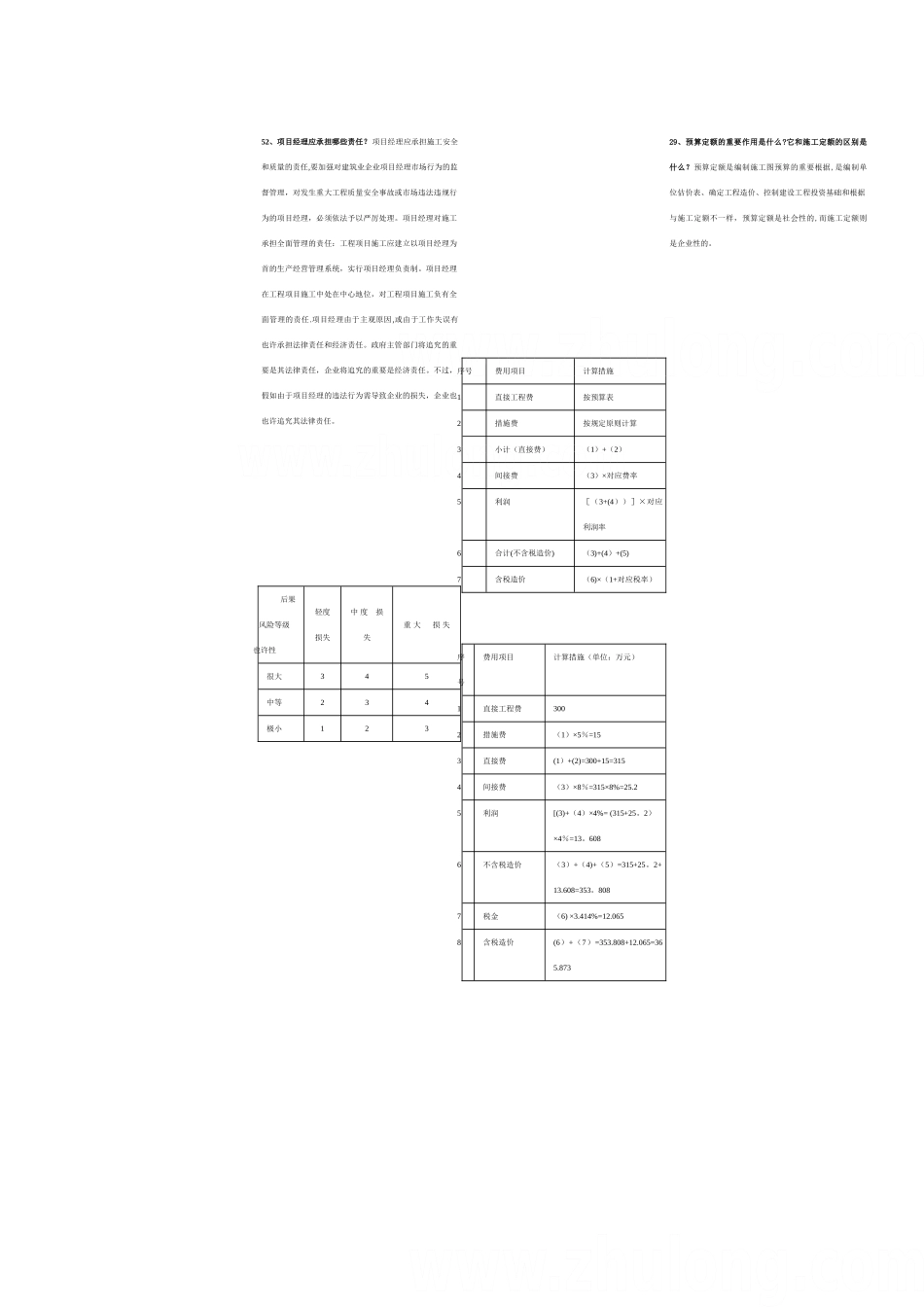 2025年二级建造师项目管理复习要点_第1页