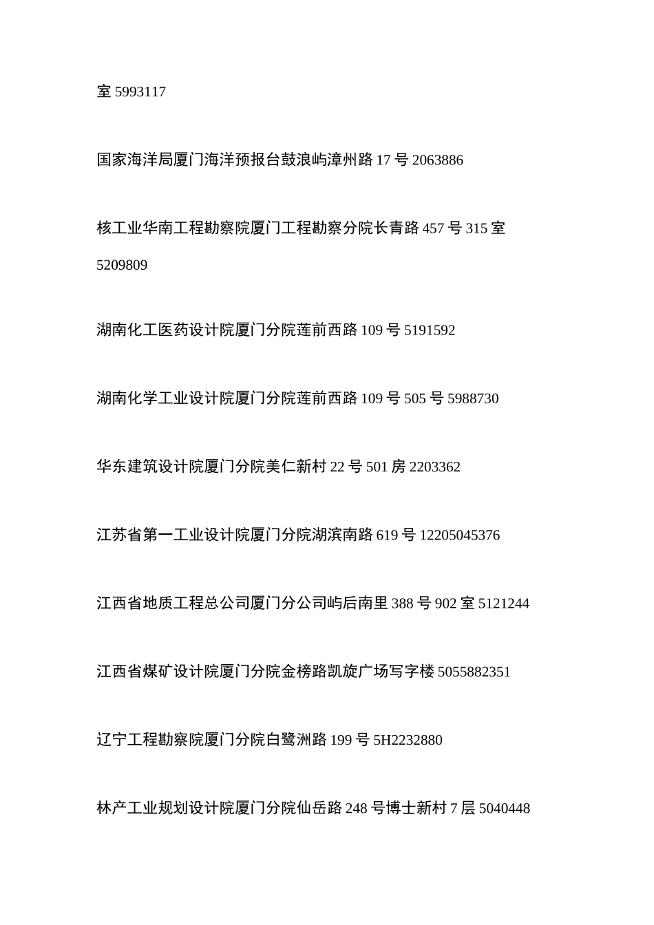 厦门设计院名单_第3页