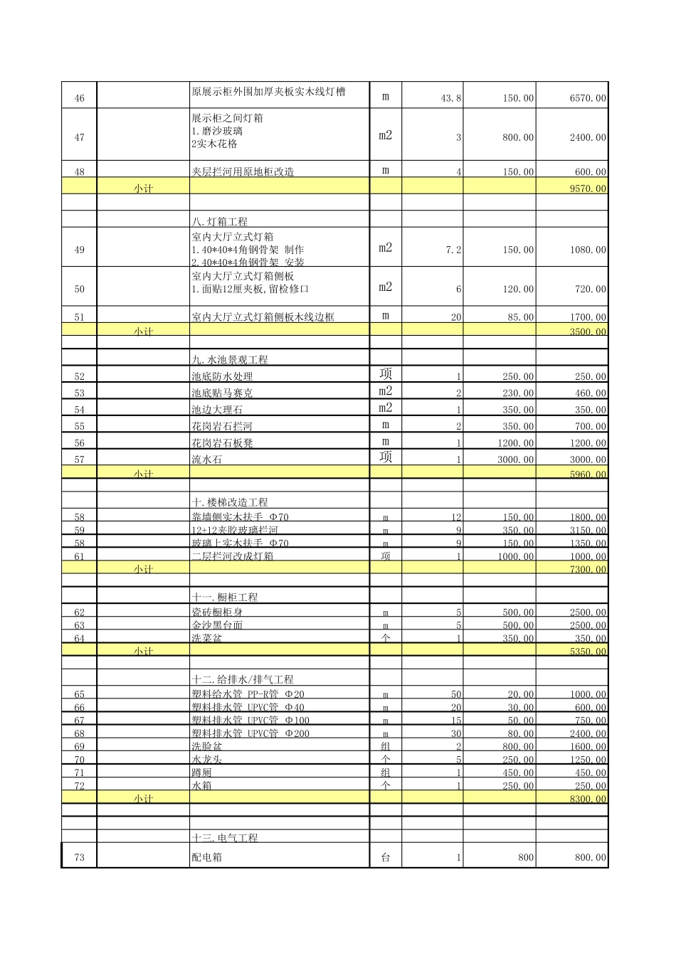 楼拆除清单报价表_第3页