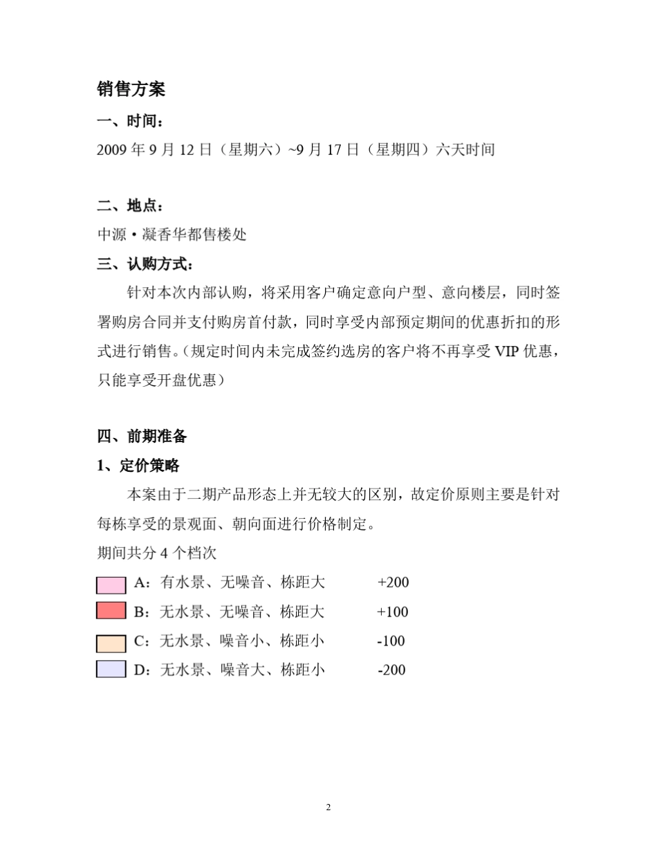 楼盘内部认购操作方案_第2页