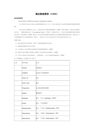 概念数据模型(CDM)