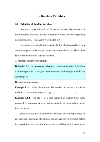 概率论与数理统计(英文)第三章
