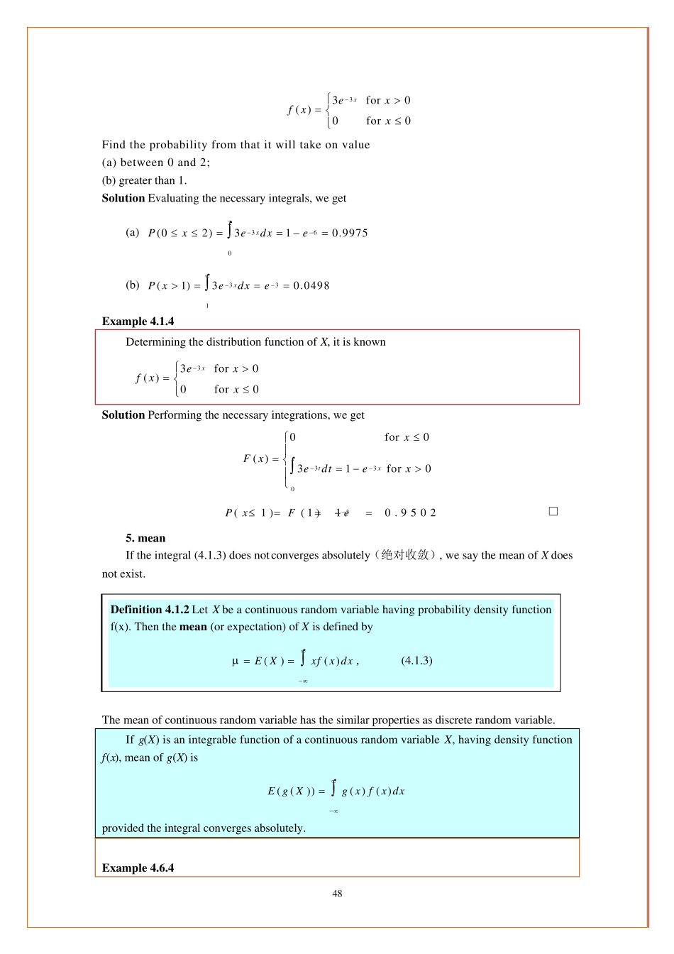 概率论与数理统计(英文)第四章_第3页