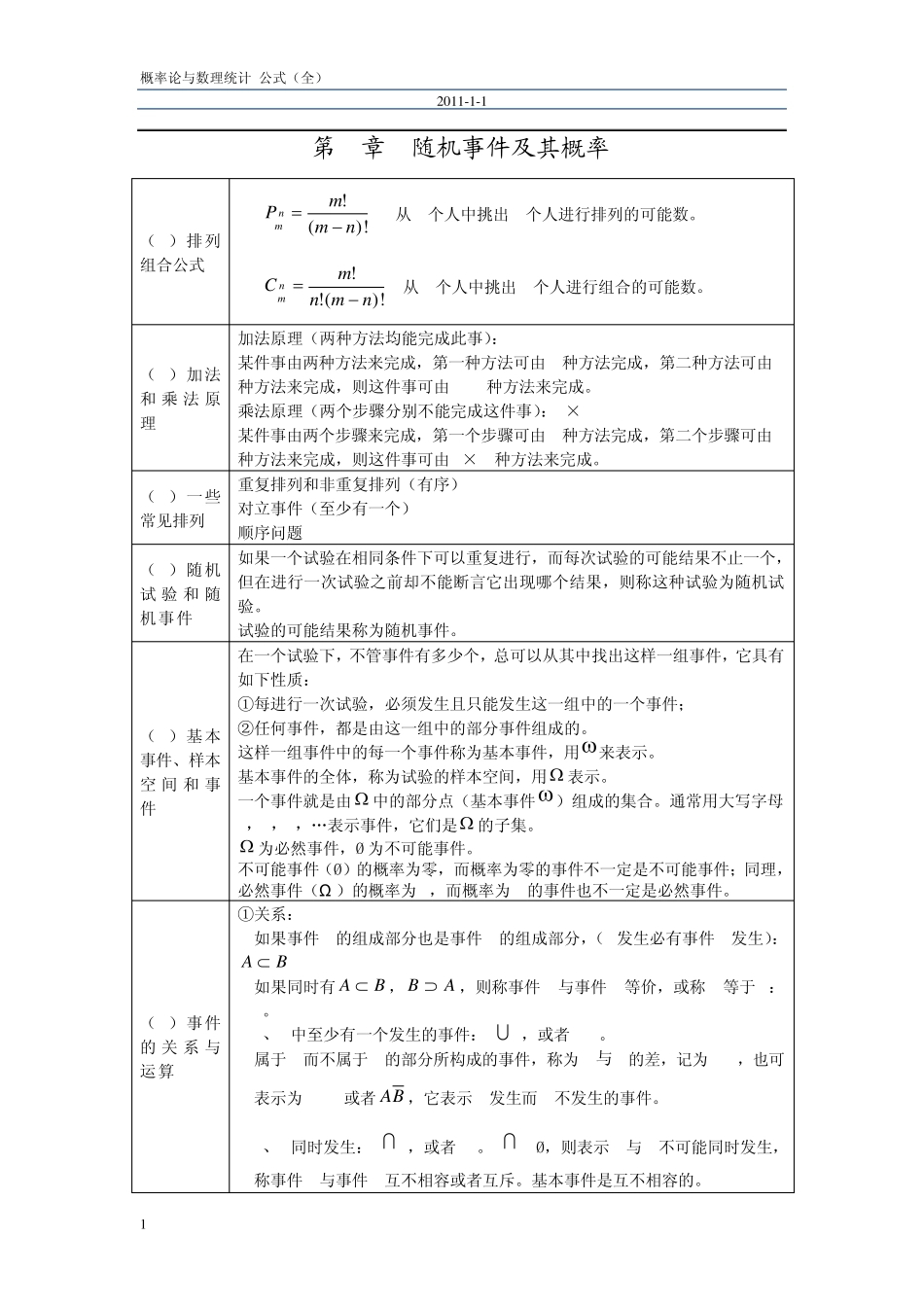 概率论与数理统计公式整理2_第1页