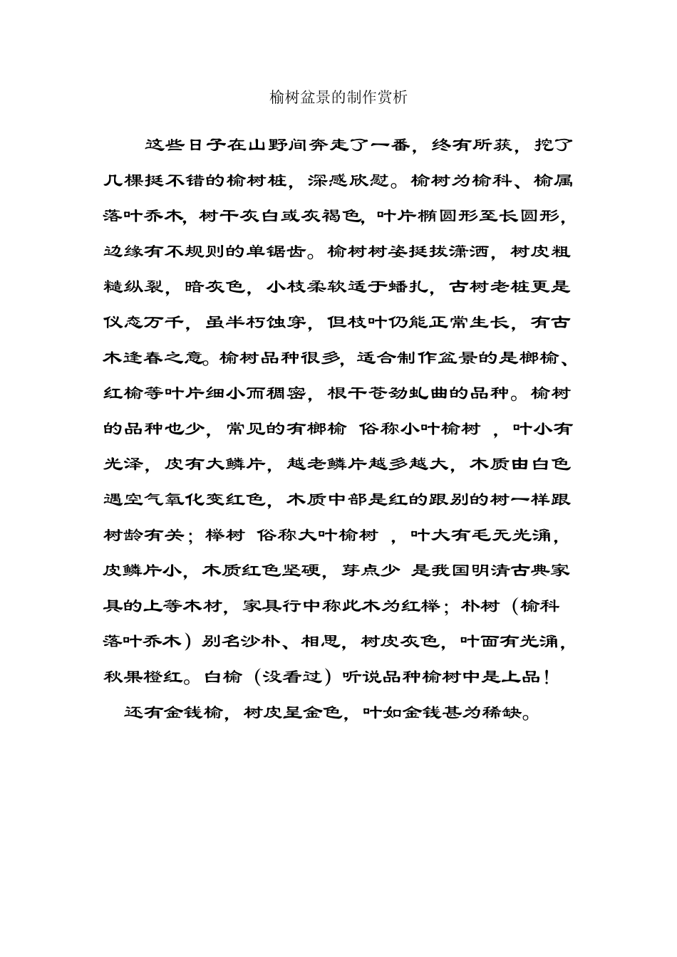 榆树盆景制作_第1页