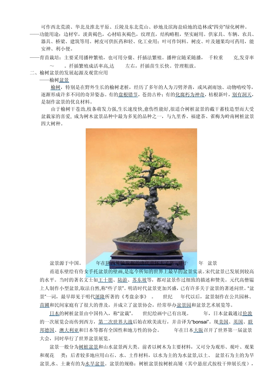 榆树盆景的栽培_第2页