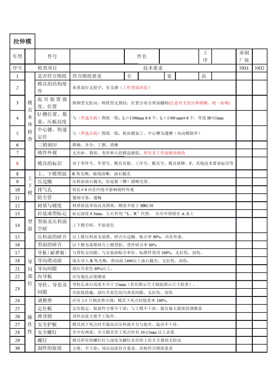 模具动静态检验标准_第3页