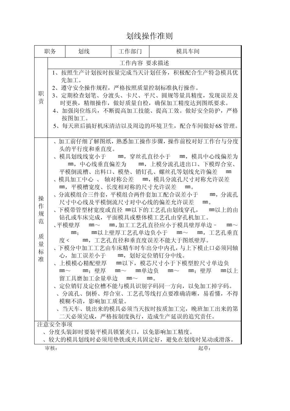 模具各工序加工操作及质量标准_第3页
