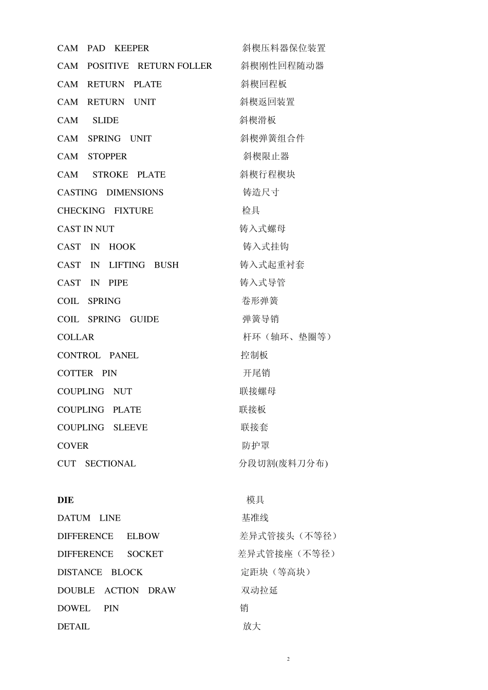 模具图中常见英文词语_第2页