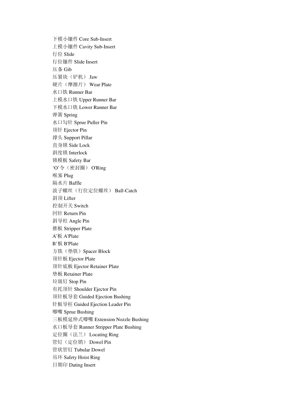 模具工业中英文翻译_第3页