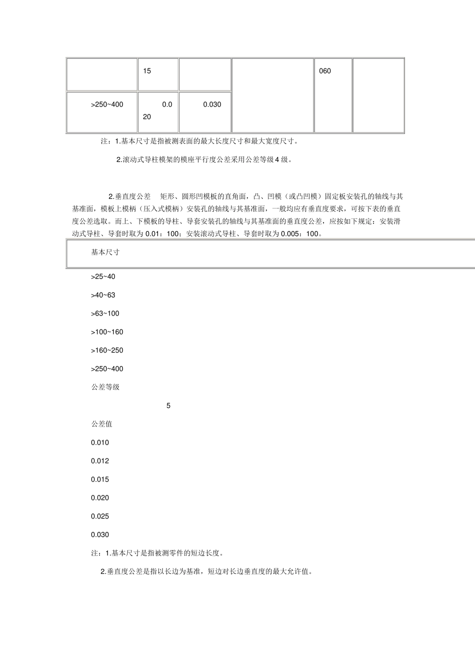 模具零件的公差配合、形位公差及表面粗糙度要求_第3页