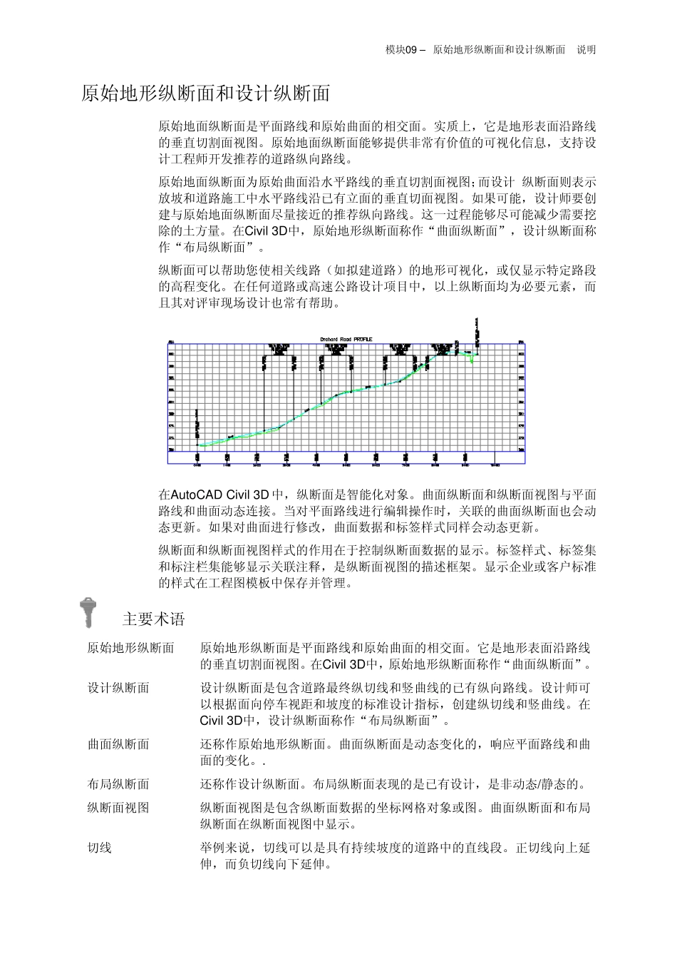 模块09–原始地形纵断面和设计纵断面_第3页
