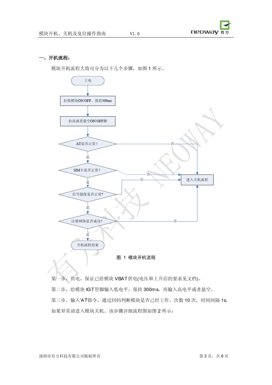 模块开机、关机及复位操作指南V1.0_第3页