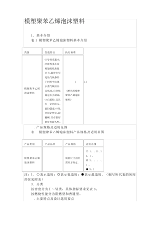 模塑聚苯乙烯泡沫塑料(EPS)