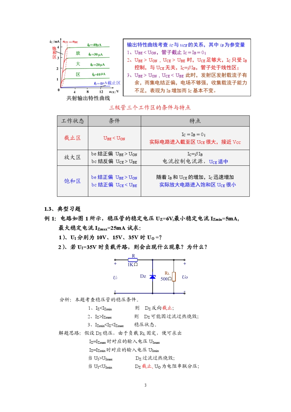 模拟电路期末复习速成_第3页