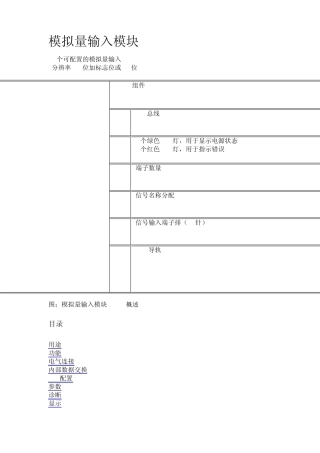 模拟量输入模块AI561